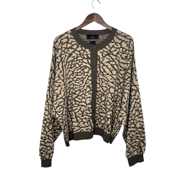Nike Jordan Flight Women’s Jacquard. Knit Cardigan Sweater